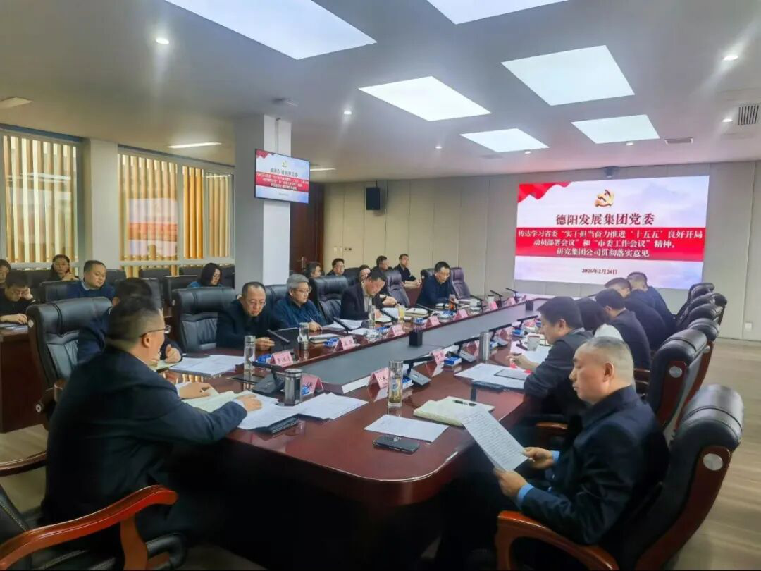 德阳发展集团召开会议 专题传达省、市“新春第一会”精神